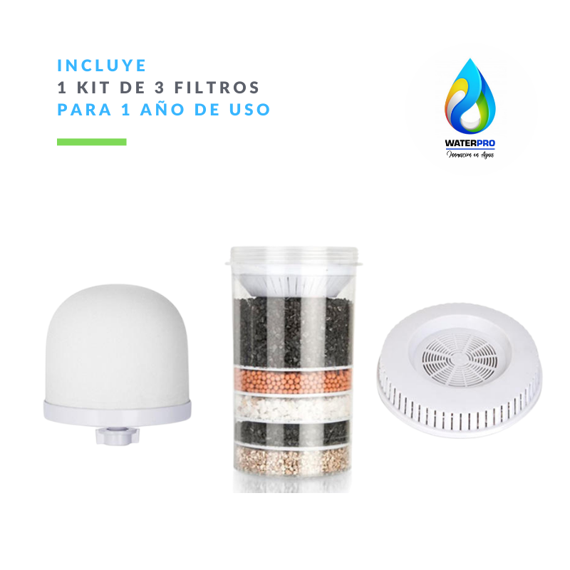Filtro Purificador de Agua con dispensador WaterPro 22 Litros